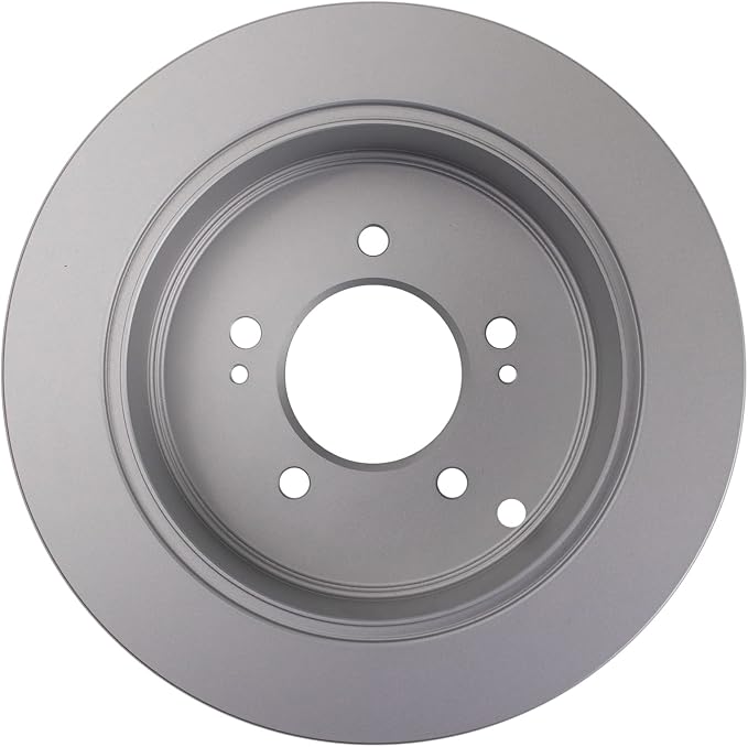 TRQ Rear Brake Rotor Set G Coated Solid Compatible with 2001-2006 Hyundai Santa Fe 2005-2015 Tucson 2005-2016 Kia Sportage