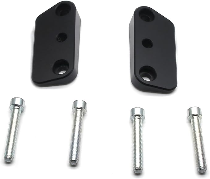 MZS Motorcycle Frame Sliders Compatible with 390 250 D models 2024 2025 2026, Falling Anti Crash Protector Guards No Cut Kits Aluminium Black