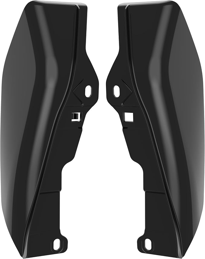 Color - Matched Mid Frame Air Deflectors Heat Shield, Perfectly Fit for Harley Touring Models 2009-2026 Vivid Black