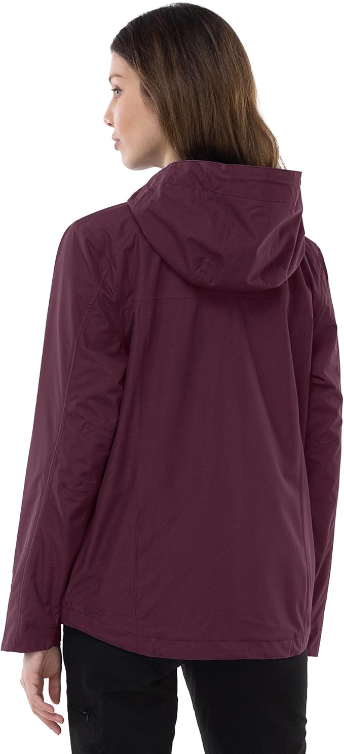 Outdoor Ventures Packable Rain Jacket Women Lightweight Waterproof Raincoat with Hood Cycling Bike Jacket