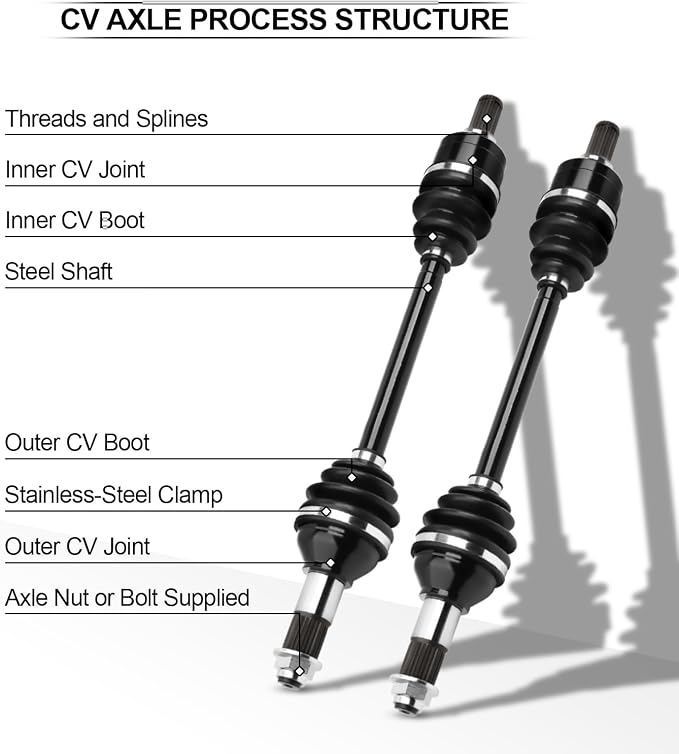 Rear Left Right CV Axles set for 2009 2010 2011 2012 2013 2014 For Yamaha Grizzly 550,2007-2013 For Yamaha Grizzly 700,2017-2021 For Yamaha Kodiak 700
