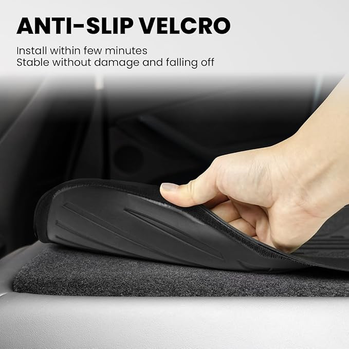 LASFIT Premium Extra Thick Rear Seat Back Mats for Toyota 4Runner 2010-2024 (Only fit 5-Seats) Seat Back Cover | TPE Custom Fit Waterproof 4 Runner Second Row Back Seat Backrest Protector Liners