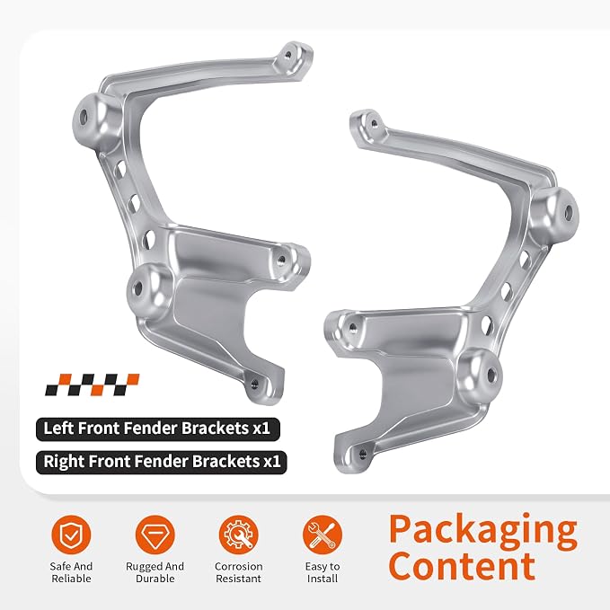 Front Left & Right Fender Brackets For Yamaha Raptor 350 YFM350 2004-2013 5YT-21514-00-00 5YT-21513-00-00