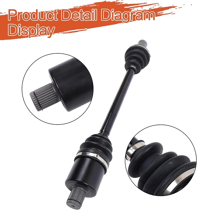 2PCS Rear Left and Right CV Axles Drive Shaft Replacement for Polaris 570 900 900D 1000 Ranger 2013-2017 Replacement for 1332947