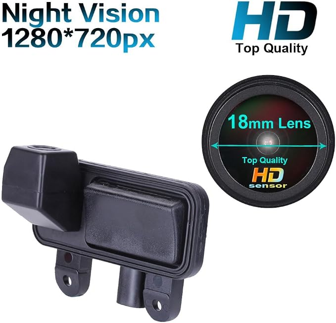 Super Pro HD Car Reversing System Parking Assistance -Waterproof Trunk Handle Reversing Camera, for Mercedes Benz E Class W210 W211 W212 C207 W207 E200 E200L E260 E300 E300L E350 E63 Trunk Handle