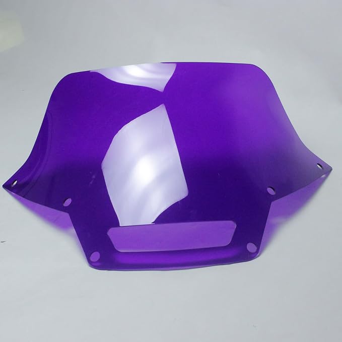 Grape Purple Acrylic PMMA Windshield, Outer Headlight Fairing Windscreen Windshield Compatible with Harley Davidson Low Rider ST, FLXRST FXST 2022-2025 (Purple)