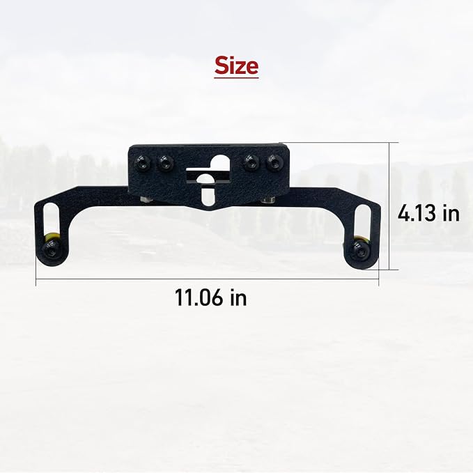 Front Camera Relocation Bracket Compatible with 2021 2022 2023 2024 2025 Ford Bronco | Corrects 360 View with Winch Bumper | Adjustable for Different Setups