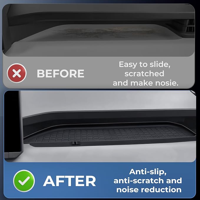 Passenger Storage Organizer Mat for Toyota RAV4 2026, Interior Accessories Center Console Glove Box Organizer Tray Silicone Anti-Slip Passenger Protective Cover Pad for 2026 RAV 4, Black