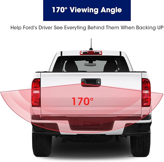 Tailgate Handle with Rearview Backup Camera for Chevy Silverado and GMC Sierra 2007-2013, Replacement Rear Camera with Clear Night Vision Waterproof