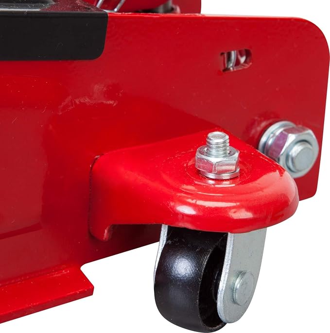 Big RED T825051-1 Torin Hydraulic Low Profile Trolley Floor Jack with Single Piston Quick Lift Pump, 2.5 Ton (5,000 lb) Capacity - Red