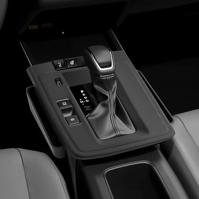 SKTU Upgrade for 2026 Toyota Corolla Cross Gear Shift Panel for 2026+ Toyota Corolla Cross (XLE/Hybrid XSE) Center Console Organizer 2026 Corolla Cross Accessories Rubber Passenger Side Storage Box