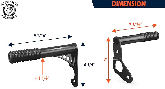 1-1/4" Heavy Duty Peg Crash Bar Frame Slider for Harley Softail Low Rider/Street Bob/Low Rider S/Low Rider ST 2018-2026