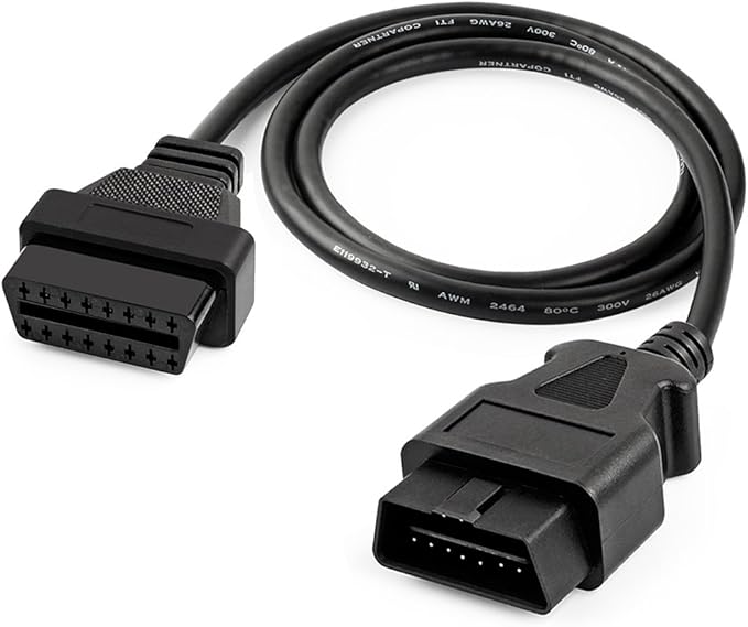 FOXWELL NT630 Plus OBD2 Scanner ABS Auto Bleed Scan Tool with Diagnostic Extension Cable
