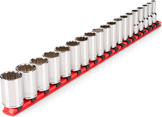 TEKTON 3/8 Inch Drive 12-Point Socket Set, 19-Piece | SHD91122