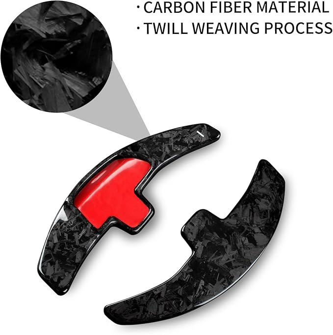 Genuine Carbon Fiber Paddle Shifter Extension Compatible with Mercedes Benz,T-carbon Steering Wheel Paddle Shifter Fits for Mercedes Benz A B C E S Class CLA CLS GLC GLE450 GLS G Series