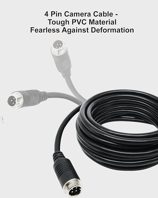 4 Pin Camera Extension Cable for Backup Camera(10M Extension Cable and 20M Extension Cable)