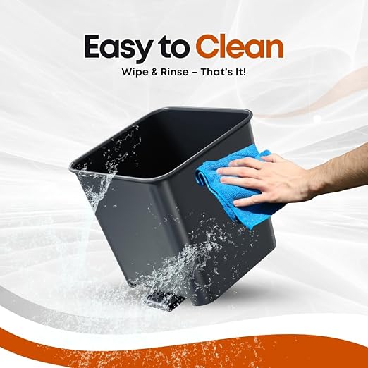 Car Trash Can Bundle – Includes Small Gray Trash Can with Cover + Anti-Slip Floor Mat Clip + 3 Boxes of 20 Leakproof Trash Bags (60 Total) – Waterproof, Covered Garbage Bin for Cars, Trucks