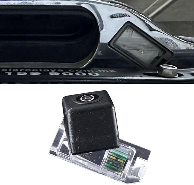 HD Waterproof Car Rear View Backup Camera Vehicle-Specific License Plate Light Reverse Camera, Parking Safety Assistant System Night Vision, Replacement for Fiat 500 312 2013-2024
