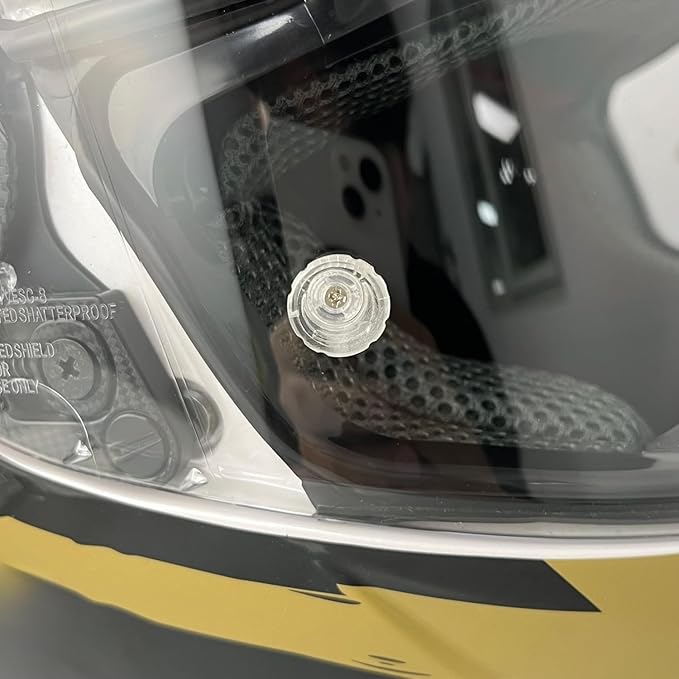 Universal 2 Pairs 4MM Helmet Visor Pins, Anti Fog Insert Pins Compatible with AGV, SHOEI, GXT, ARAI,BELL, SEDICI, HJC,ETC Helmet Visors (PIN 2)