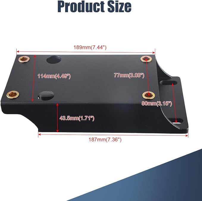 Aluminum Torque Converter Motor Riser Plate Mount for Predator 212cc 196cc GX160 GX200 Engine Coleman Baja Massimo B* Mini Bike Go Kart Parts 1 3/4 Inch