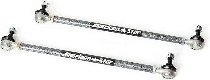 American Star Manufacturing, LLC 4130 Chromoly Tie Rod Upgrade Kit For Yam. Warrior 350 1987-2004 and Yam. Raptor 350 2004-2013. These are Stock/OEM Length