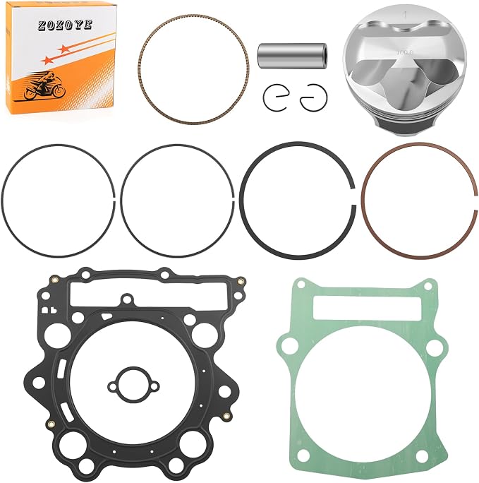 Top End Rubuild Kit 100mm STD Forged Piston For Yamaha Grizzly Rhino Raptor 660 YFM660F/R YXR660 2002-2008 3YF-11631-00-X0
