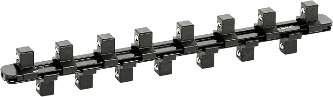 ARES 29020 – 15-Piece 1/2-Inch Drive Metric Low Profile Nano Impact Socket Set – Impact Grade Sockets Offer Greater Clearance Than Typical Shallow Sockets – Includes Aluminum Storage Rail