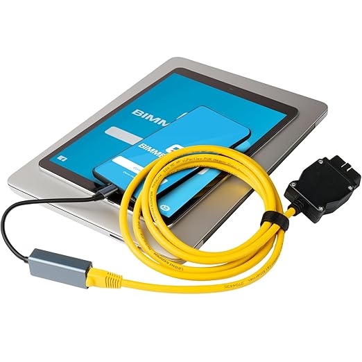 ENET OBD2 Cable + USB Type C for BMW F & G Series, OBD ENET Cable RJ45 Compatible with E-SYS ICOM ISTA+, 6.6ft/2M