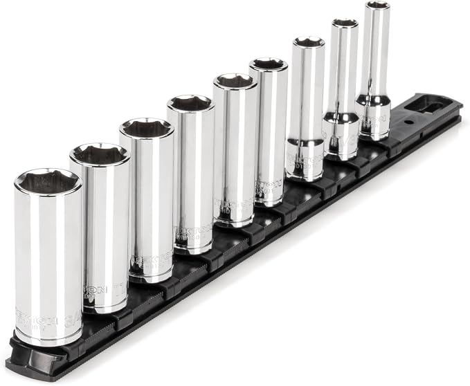 TEKTON 3/8 Inch Drive 6-Point Socket Set, 9-Piece | SHD91105