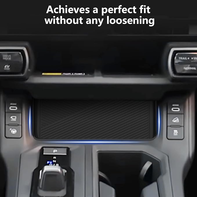 Silicone Liner Mat Compatible with for Toyota RAV4 2026 Anti-Slip Anti-Scratch Center Console Liner Pad Noise Reduction Center Console Liner Pad RAV4 Interior Accessories