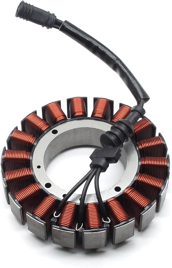 MZS 30017-08 Motorcycle Electric Stator Coil Compatible with Softail Breakout Deluxe Fat Boy Slim Heritage Rocker 2008-2017 / Dyna Street Fat Bob Low Rider Super Glide 2008-2017