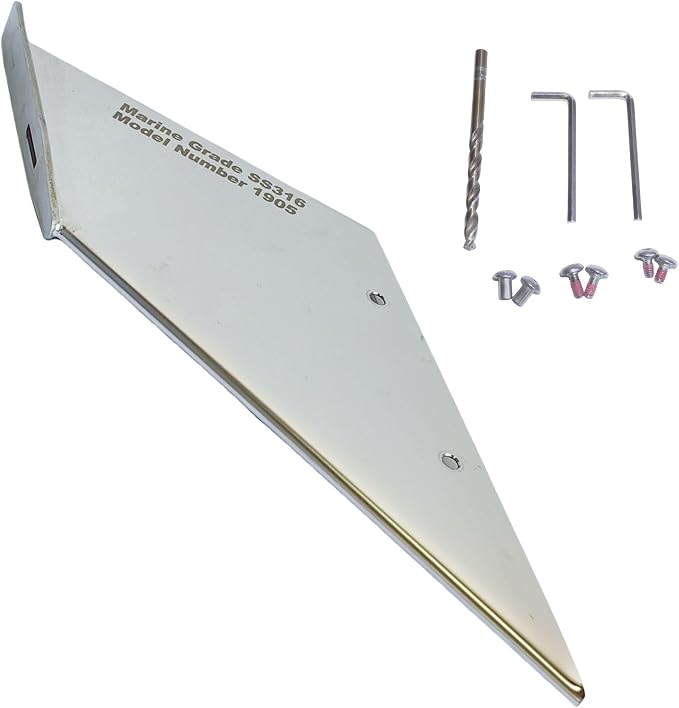 27211 Outboard Skeg Protector Guard for Mercury 75-300 HP Motor | SeaSierra-5005 Lower Unit Skeg Cover, Damage Repair, 75 90 115 135 150 175 200 225 250 300 HP, Marine Grade 316 Stainless