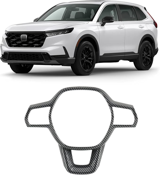 Carbon Fiber Steering Wheel Cover Compatible with 2023-2026 Honda CR-V CRV
