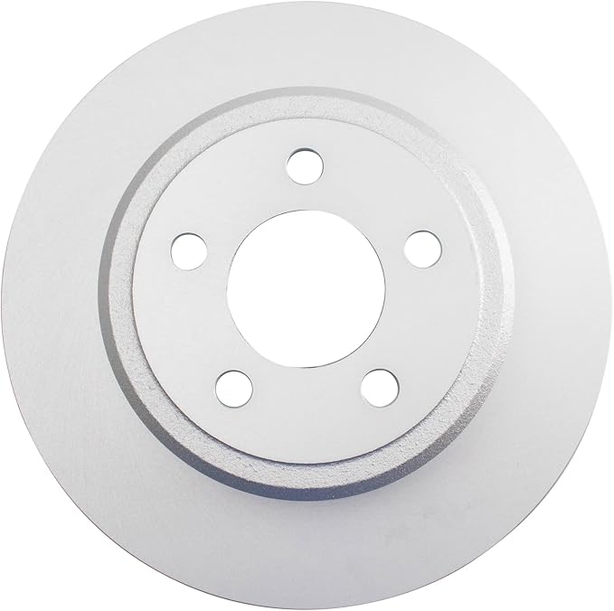 TRQ Rear Brake Rotor Set G Coated Solid Compatible with 2005-2023 Chrysler 300 2006-2023 Dodge Charger 2009-2023 Challenger 2005-2008 Magnum