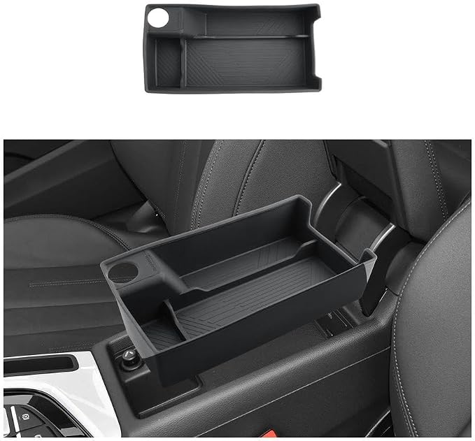 ECOZEN Center Console Organizer For 2017-2023 Audi A5 - Center Console Armrest Box Storage Tray Compatible with 2017-2023 A5 Interior Accessories Armrest Organizer ABS