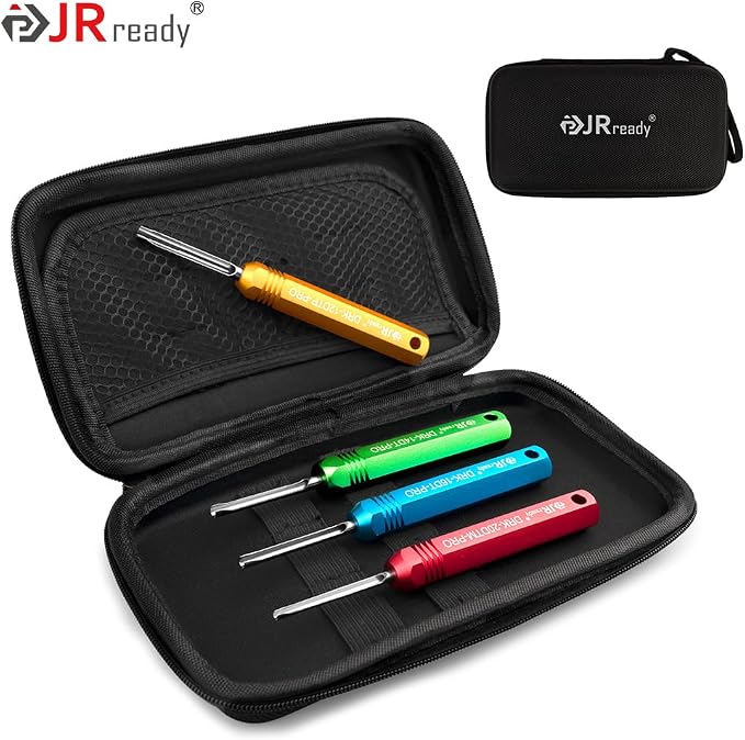 JRready ST5291 Deutsch Pin Removal Tool for Deutsch Size 12 16 20 Solid Contacts Wire Gauge 12-22 AWG,Terminal Release Tool Kit for Deutsch DT, DTM, DTP, DTHD, and HD Series Connectors