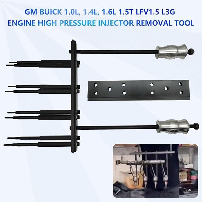 EN-51146 Fuel Injector Disassembly Tool, Rail Assembly Replacer Master Tool Kit for GM Opel, Buick, Vauxhall & MG 1.0L 1.4L 1.5T LFVI 1.5 LG3 1.6L Engines - EN-51146-100 EN-51146-150