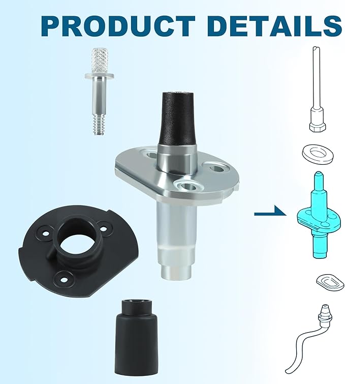 BASIKER Radio Antenna Base Mount Compatible with 2000-2007 Ford F-250 F-350 Super Duty Ford Excursion, Aerial Antenna Base Mount Replacement Car Accessories 5C3Z-18936-AA 5C3Z18936AA