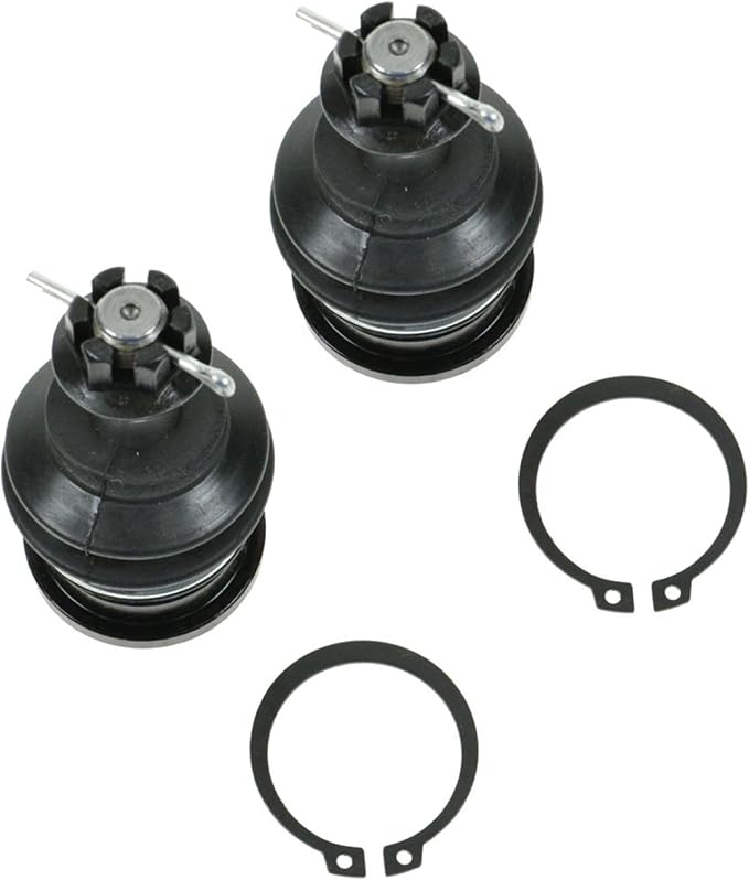 TRQ Front Upper Driver and Passenger Side Ball Joint Set Compatible with 01-07 Toyota Sequoia 00-06 Tundra 96-02 4Runner 98-04 Tacoma Pre Runner Rear Wheel Drive 98-04 Tacoma 4 Wheel Drive