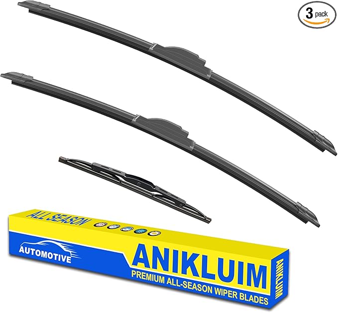 ANIKLUIM® 20"+20" Wiper Blades with 16" Rear Wiper Blade Set Replacement for 2000-2005 Ford Excursion Expedition 2005 Explorer Windshield Wipers Original Factory Quality (Pack of 3)