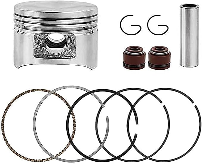 52.4mm Cylinder Head Valves Assembly with Cylinder Piston Rebuild Kit for 4 Stroke Chinese TaoTao Coolster 110cc Engine ATV Go Kart 4 Wheeler Quad Pit Dirt Bike