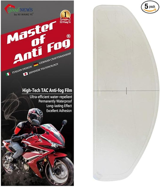 XII WY Universal Motorcycle Full Face Helmet Shield Anti Fog Film,Clear Ultra Thin Visor Lens Insert Fog Resistant Waterproof Sticker