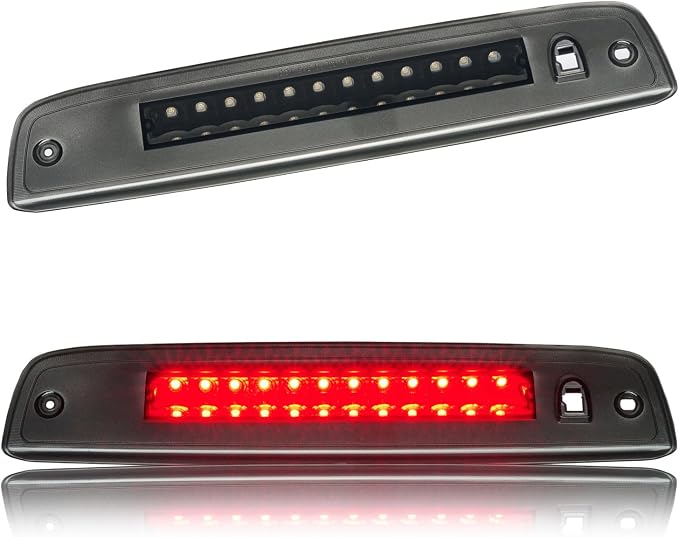 Third 3rd Brake Light LED for 2003-2016 Ford Expedition, High Mount Rear Brake Lights Assembly for 03-16 Lincoln Navigator, Waterproof Center Cab Lamp Stop Light (Black)
