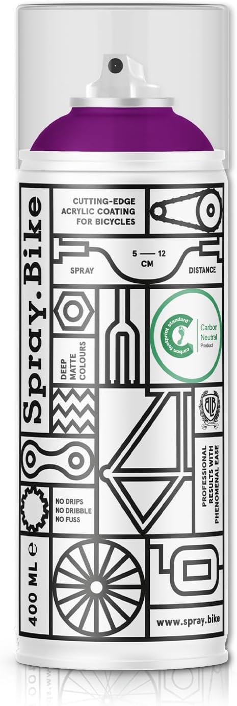 Spray.Bike Spray Paint | Designed Mainly for Bicycles | Multi-Use Acrylic Spray Paint for Metal, Plastic | High Coverage Bike Paint, 400ml, Plumstead