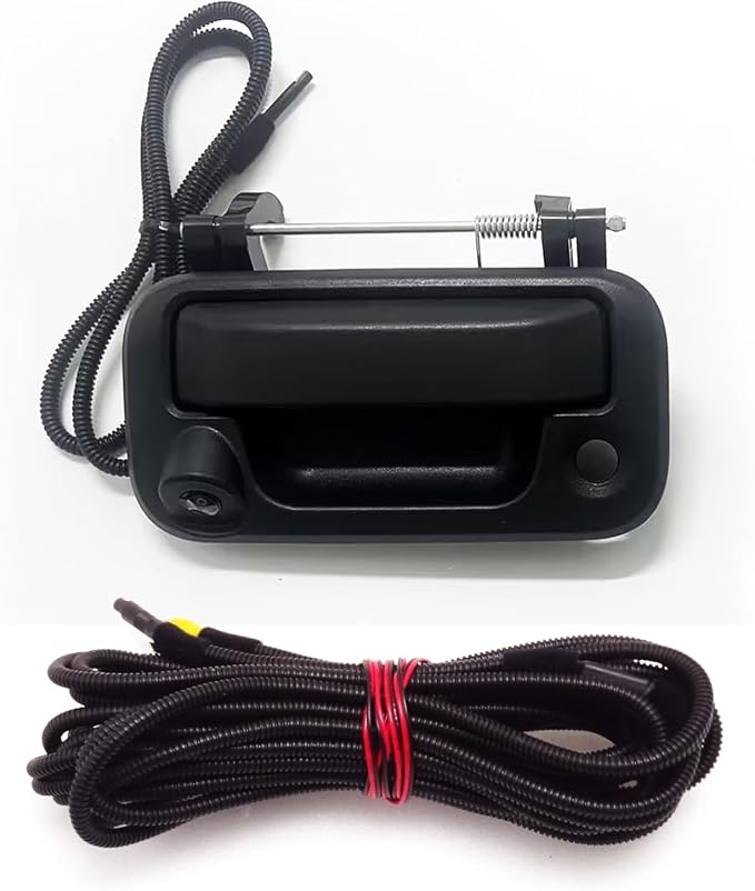 Tailgate Handle Reverse Backup Camera Replacement for Ford F150 2004-2014, F-250/F-350/F450/F550 Pickup 2008-2016 Rear View Parking Camera RCA Connector 170° Wide Angle Waterproof