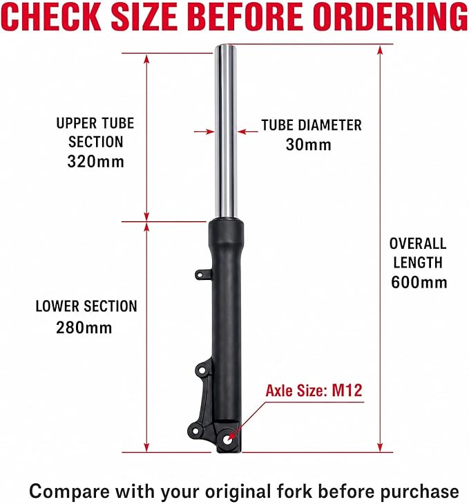 Mini Bike Shock Absorber Front fork Suspension Kit for Coleman B200 B200RS B200RSV B200R B200C B200V RB200 Realtree RT200 Mega Moto B212 MAX Mini Bike