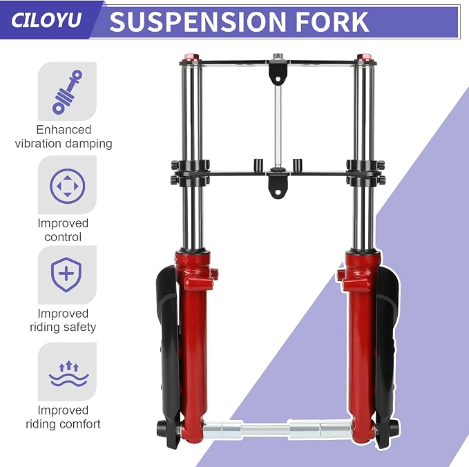 Mini Bike Front Forks Suspension Kit Compatible with Coleman CT100U Baja DB30 Monster Mega Moto MMB80 MMB105 80cc 105cc Motovox MBX10 MBX11 GMB100 TrailMaster Storm 200 Minibike Parts
