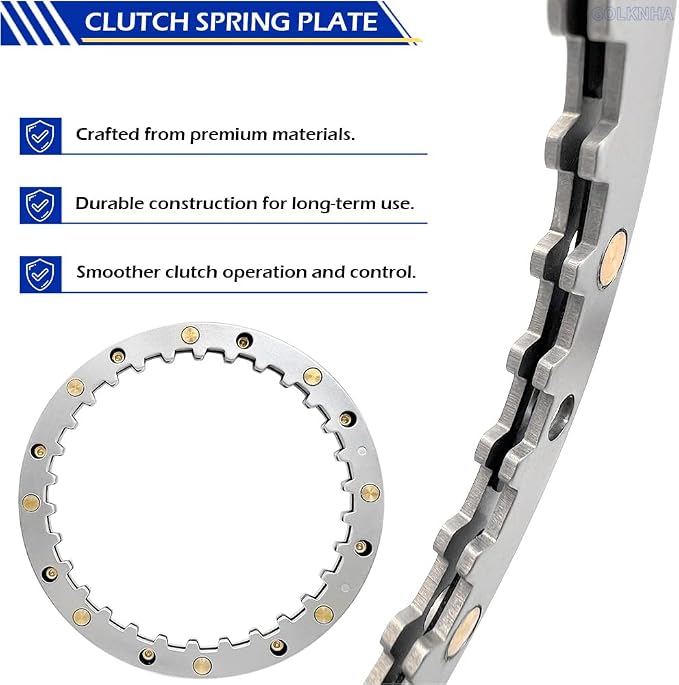 Complete Clutch Kit & Primary Cover Gasket Compatible with Iron 883 1200 XL883N XL1200NS Sportster 883 1200 2004-2022 OEM# 34955-04 37911-90 37913-90 37977-90 36792-91 37871-90