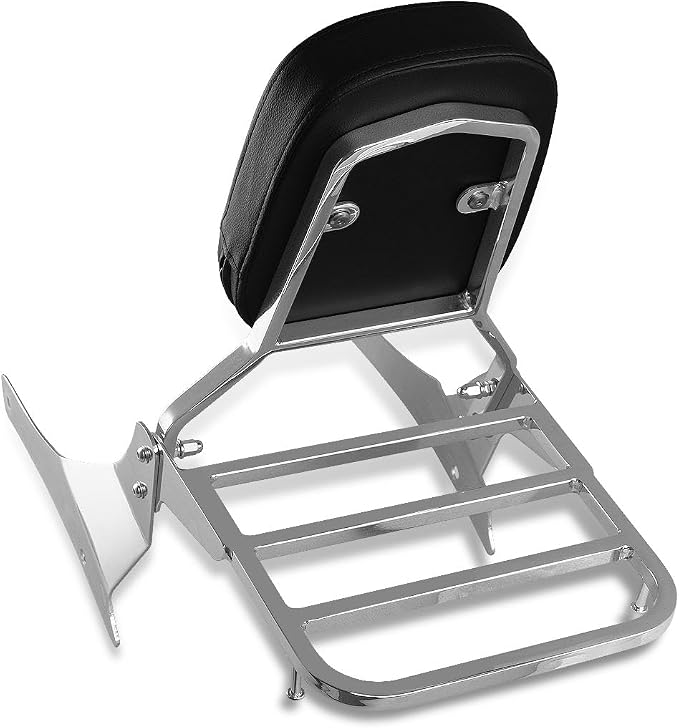 Sissy Bar & Luggage Rack for Suzuki Volusia VL800 (Chrome) | 2001-2011 Passenger Backrest