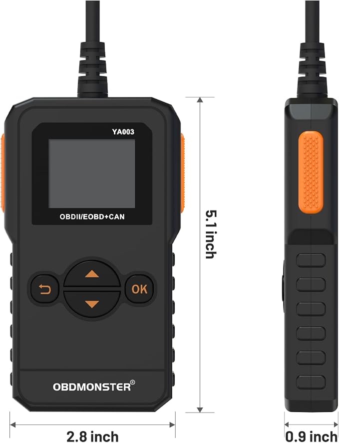 Universal OBD II Scanner, Professional OBD2 Engine Fault Code Reader CAN Diagnostic Scan Tool for All OBD II Protocol Cars (YA003)